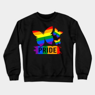 Rainbow Butterflies - Gay Pride Crewneck Sweatshirt